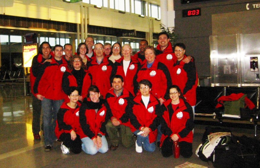 American Red Cross Team Deployment January 2003 red