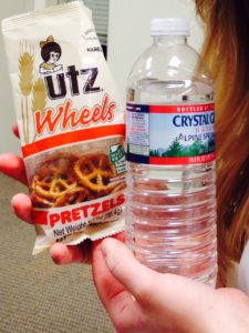pretzels and water snacks how to give blood