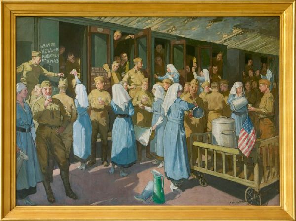 The American Red Cross in France: Line of Communication Canteen, 1919, Cameron Burnside.