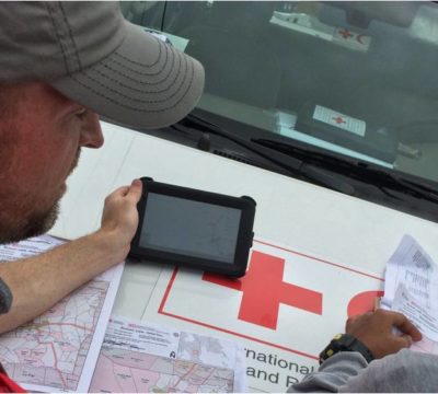 Relief workers use crowd-sourced maps in the Philippines