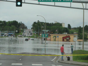 MN Northland Flooding Red Cross disaster relief workers are responding to flooding in Duluth, MN, and surrounding areas.   Photo Credit: Judy Hanne-Gonzalez
