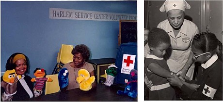 First Aid and Home Nursing training were popular Harlem Youth Services activities.