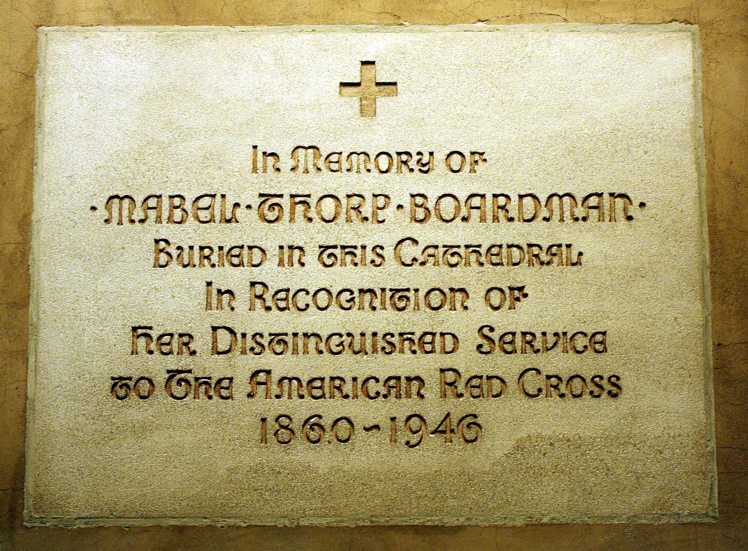 volunteer The Boardman Memorial Bay in Washington’s National Cathedral, the place of her burial, was dedicated in June, 1958.