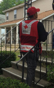 red cross volunteer home fire campaign