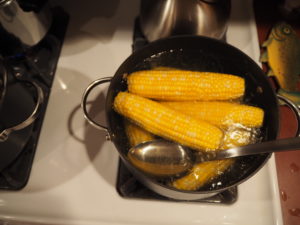 corn on the cob corn sweat heat cooking