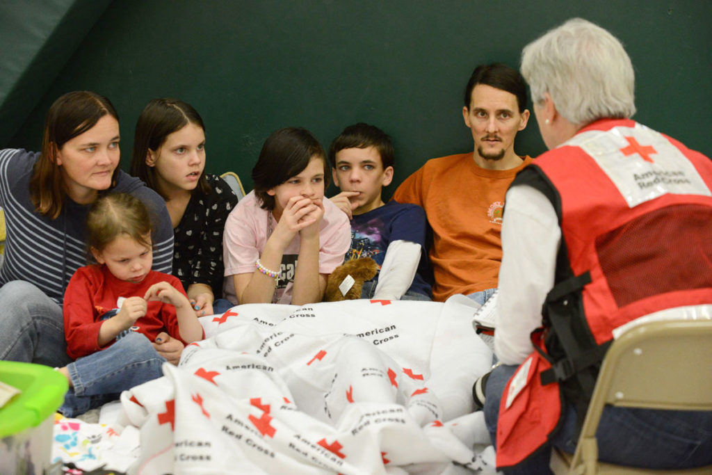 Family that escaped Tennessee wildfire in Red Cross shelter