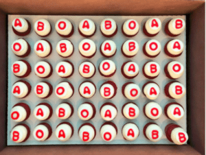 Cupcakes from Salesforce for Missing Types with the letters A, B and O on them.